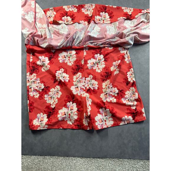 Torrid High Rise Swim Skirt Skort Women’s Size 6 6X Floral UPF 40 Summer Beach - Picture 8 of 12